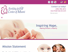 Tablet Screenshot of miami-ivf.com